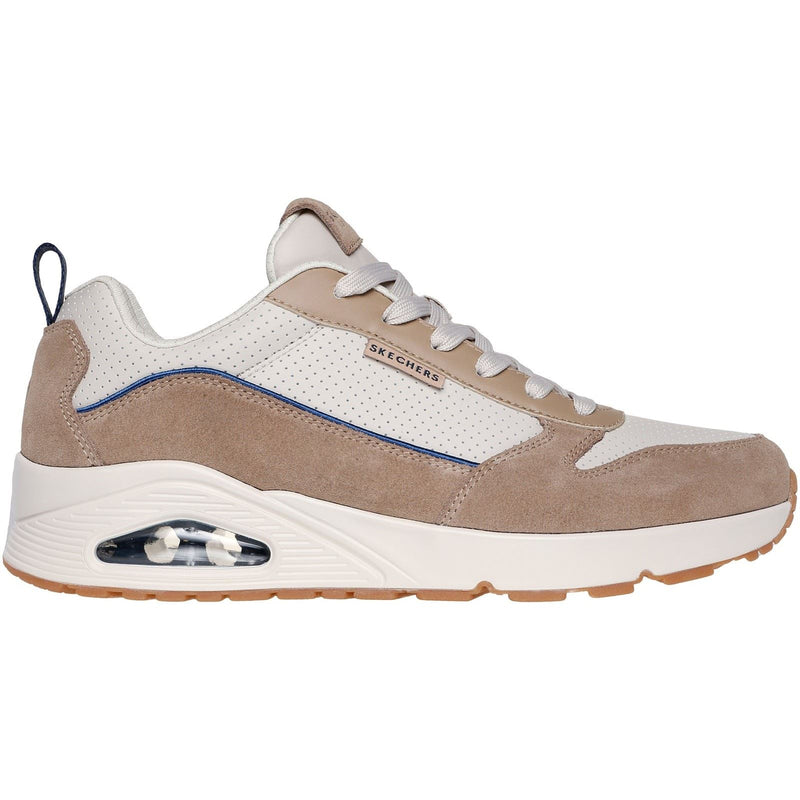 Skechers Uno Stacre 2.0 Baskets De Sable En Cuir Pour Hommes