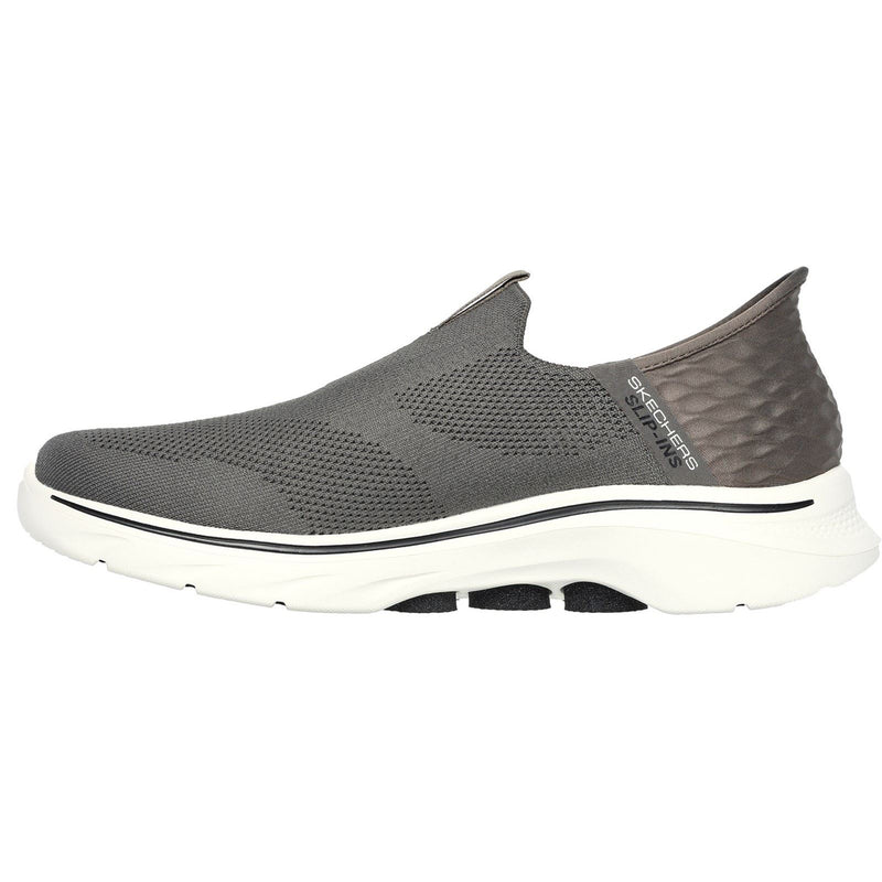 Skechers GO WALK 7 Easy On 2 Chaussures De Sport Marron Pour Hommes En Maille