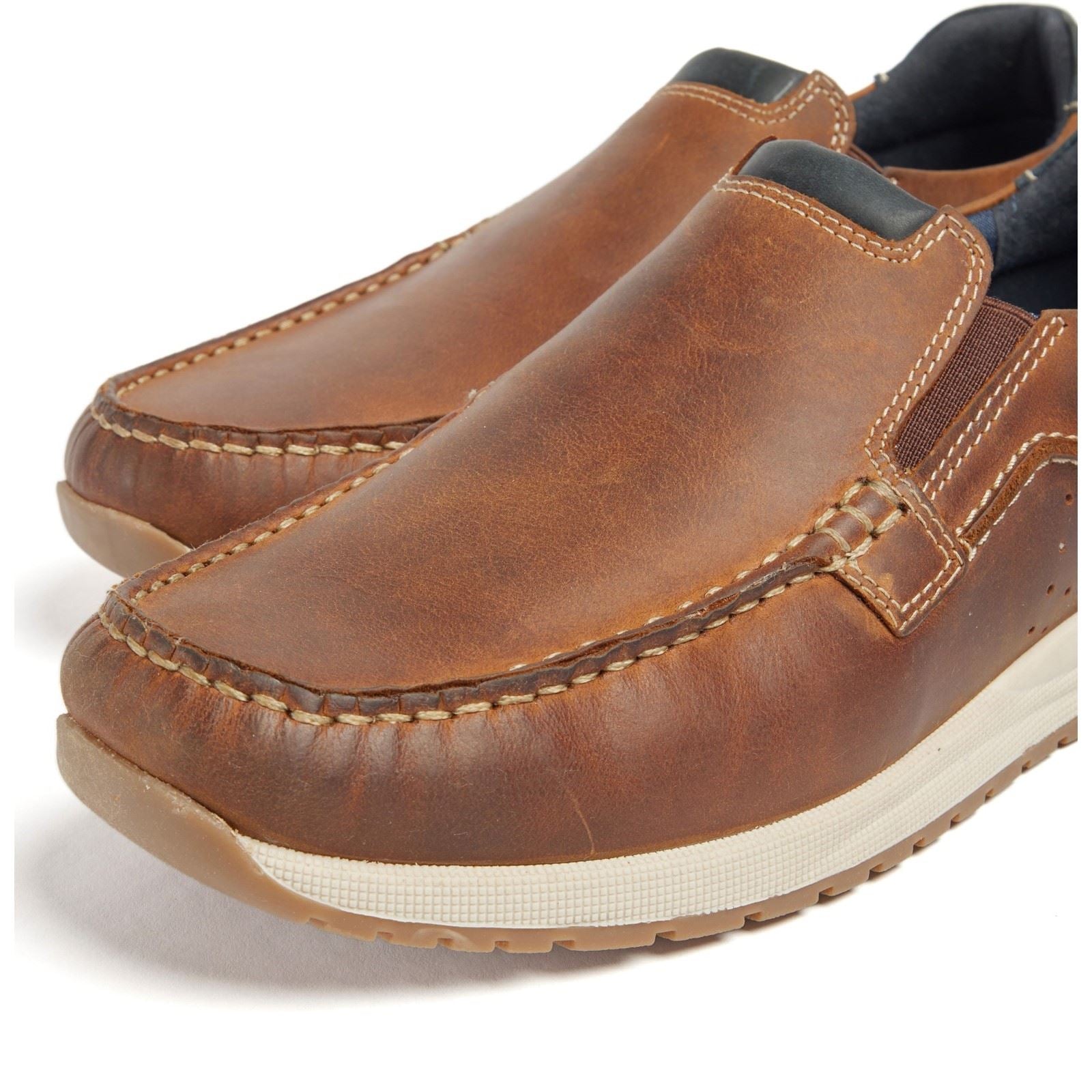 Pod Sean Chaussures Bateau En Cuir Pour Hommes Couleur Tan