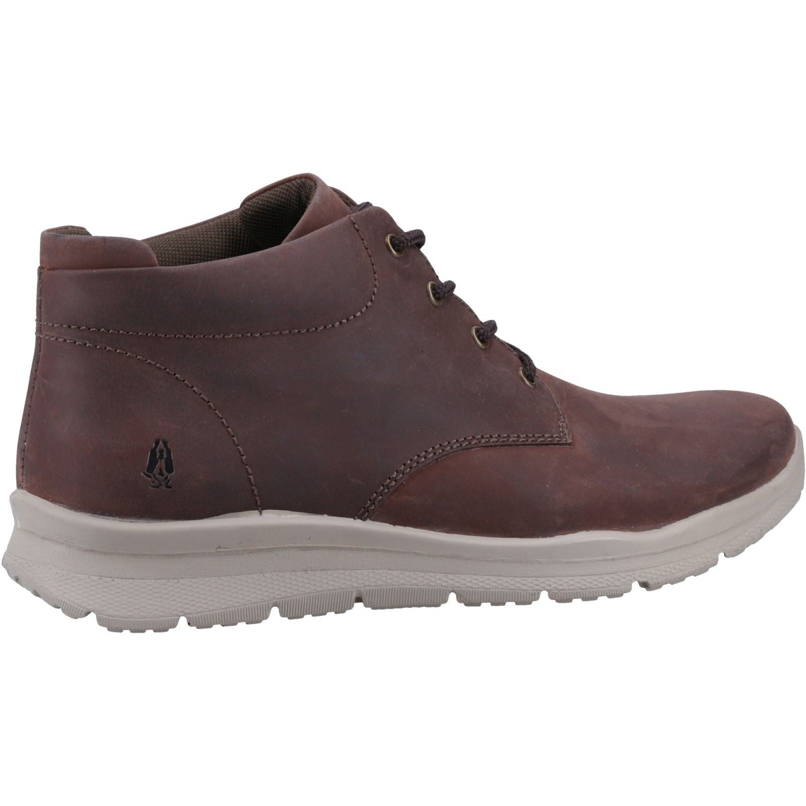 Hush Puppies Finton Bottes En Cuir Marron Pour Hommes