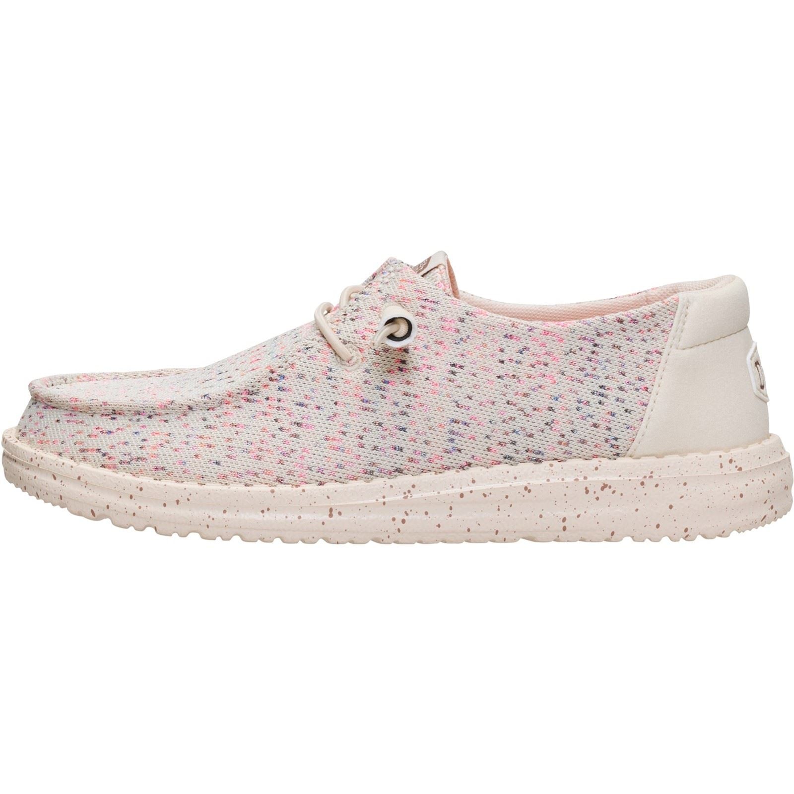 HEYDUDE Wendy Stretch Mocassins En Polyester Pour Femmes Taupe/Multi