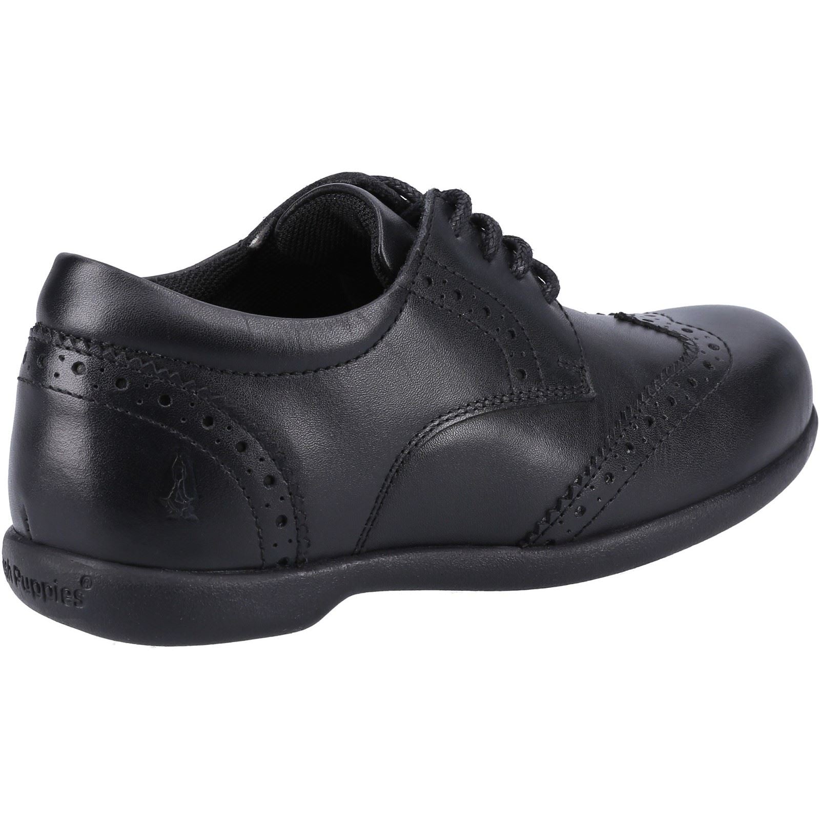 Hush Puppies Bridget SNR Chaussures Noires Pour Filles En Cuir