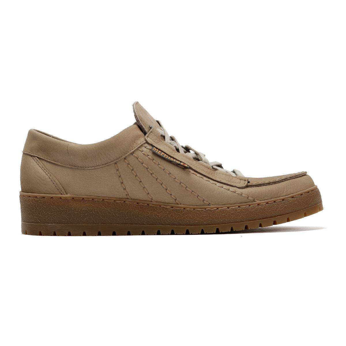 Mephisto Rainbow Sportbuck 1932/35 Chaussures À Lacets Beige En Cuir Pour Homme
