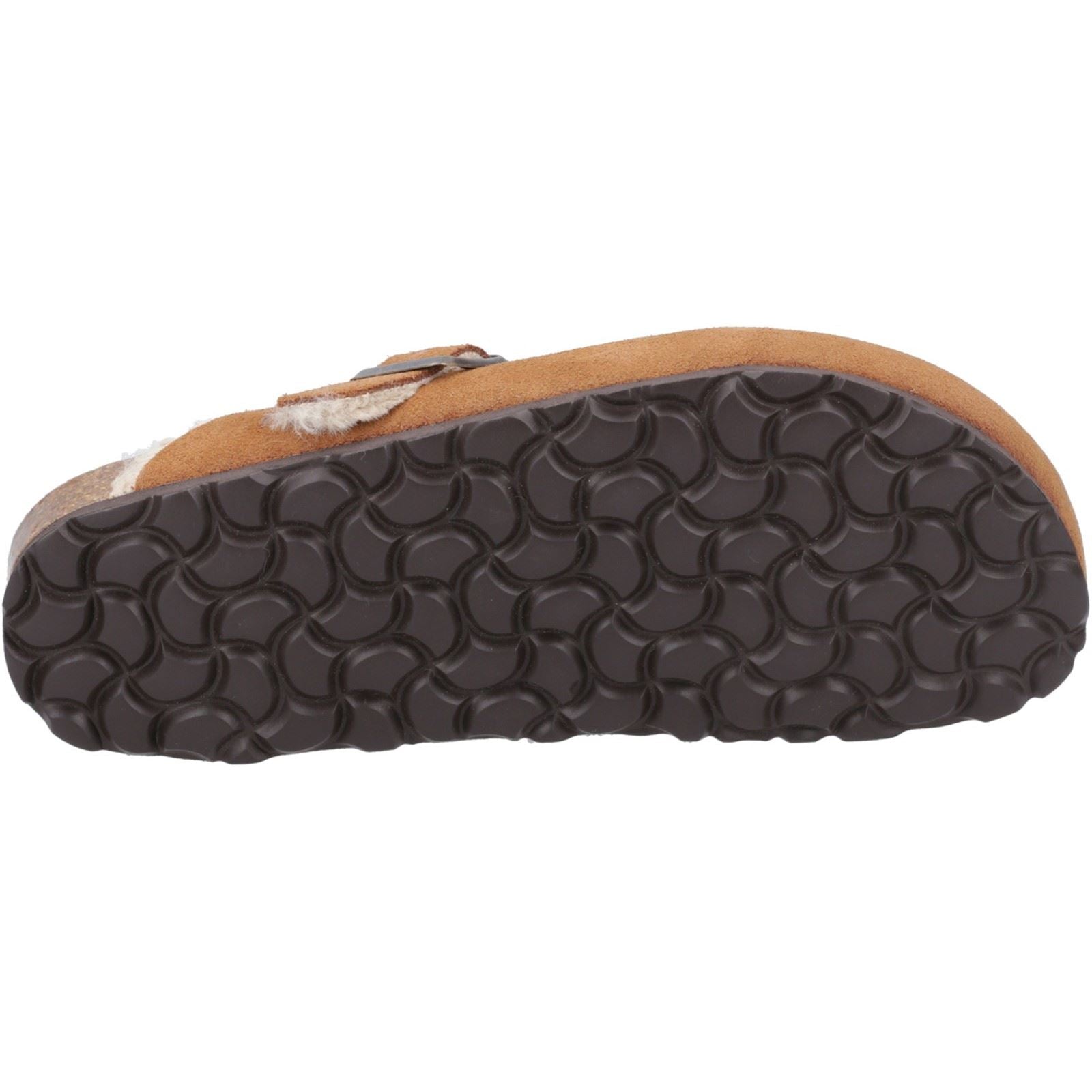Hush Puppies Jade Chaussons En Cuir Pour Femmes Couleur Tan