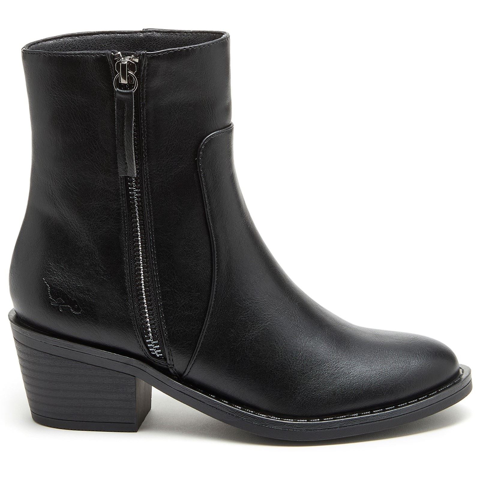 Rocket Dog Yonder Bottes À Talons Noirs En Polyuréthane Pour Femmes