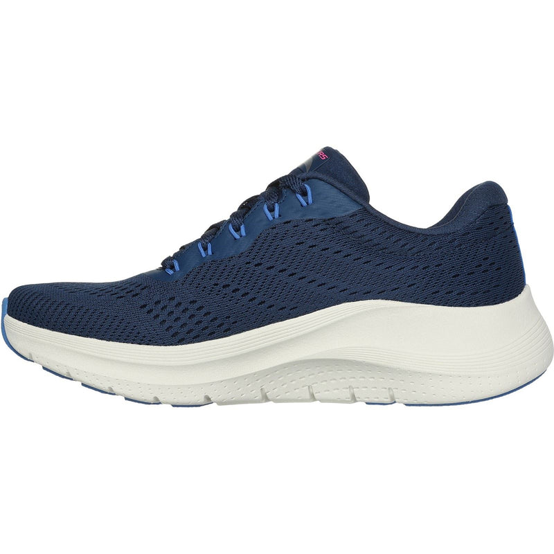 Skechers Arch Fit 2.0 Big League Baskets En Toile Pour Femmes Marine/Multicolores