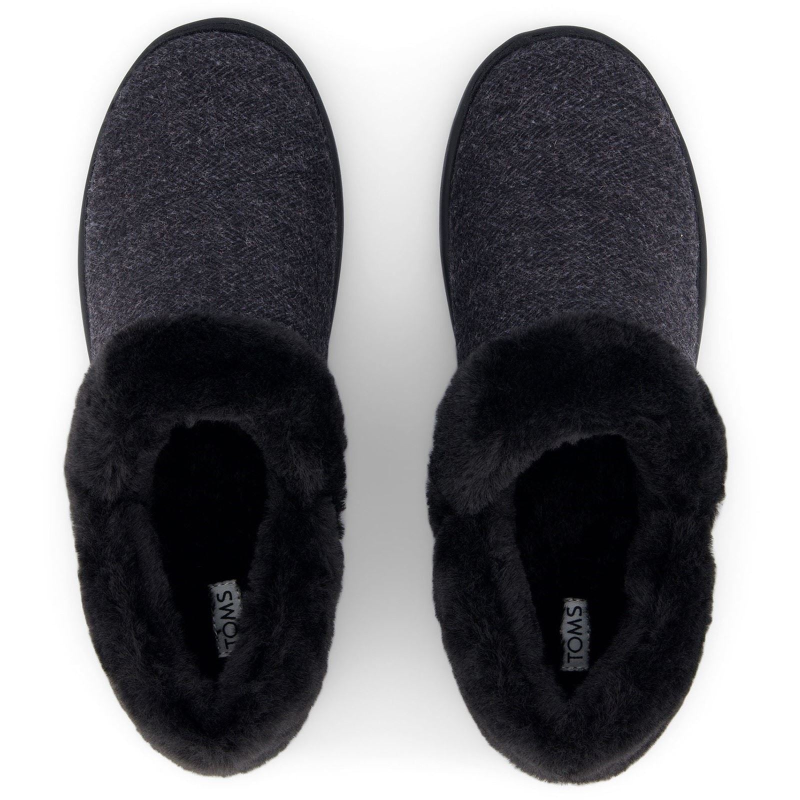 TOMS Oslo Chaussons Noirs Pour Femmes En Synthétique