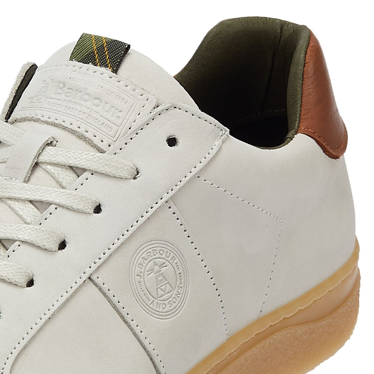 Barbour Baskets Blanches Pour Hommes.