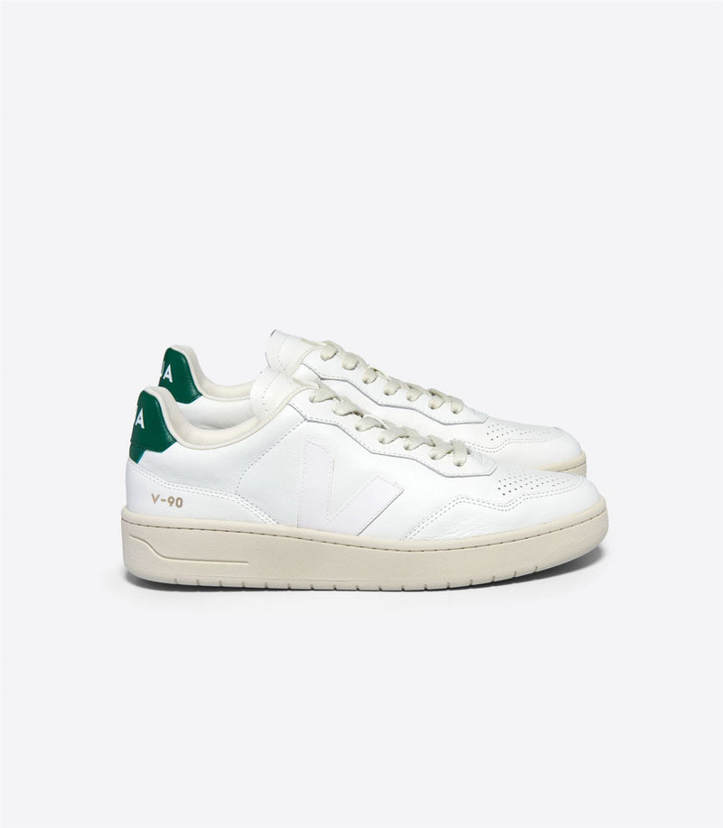 Veja V-90 Baskets blanches en cuir pour femmes