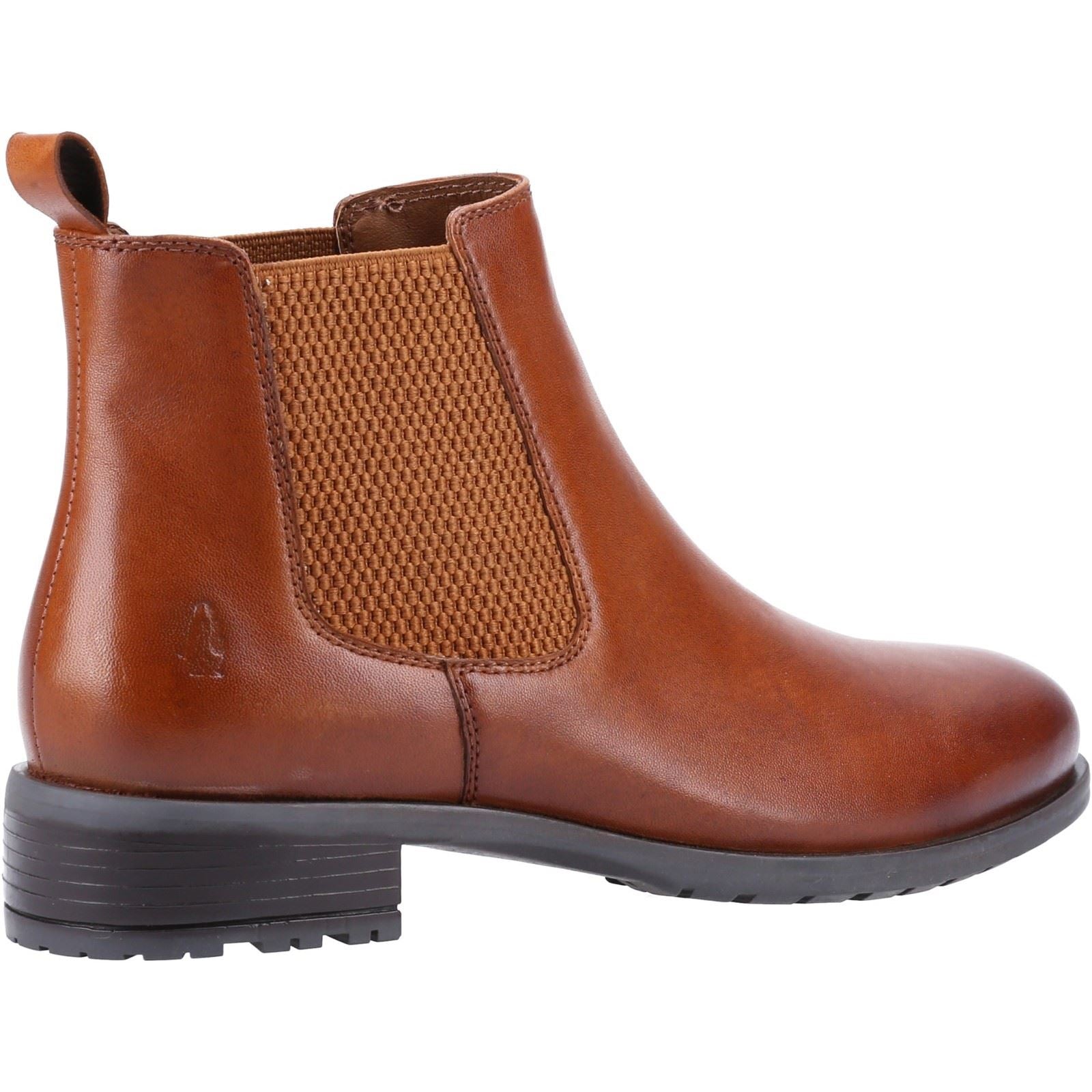 Hush Puppies Sammie Bottes Plates Chelsea Pour Femmes En Cuir Couleur Tan