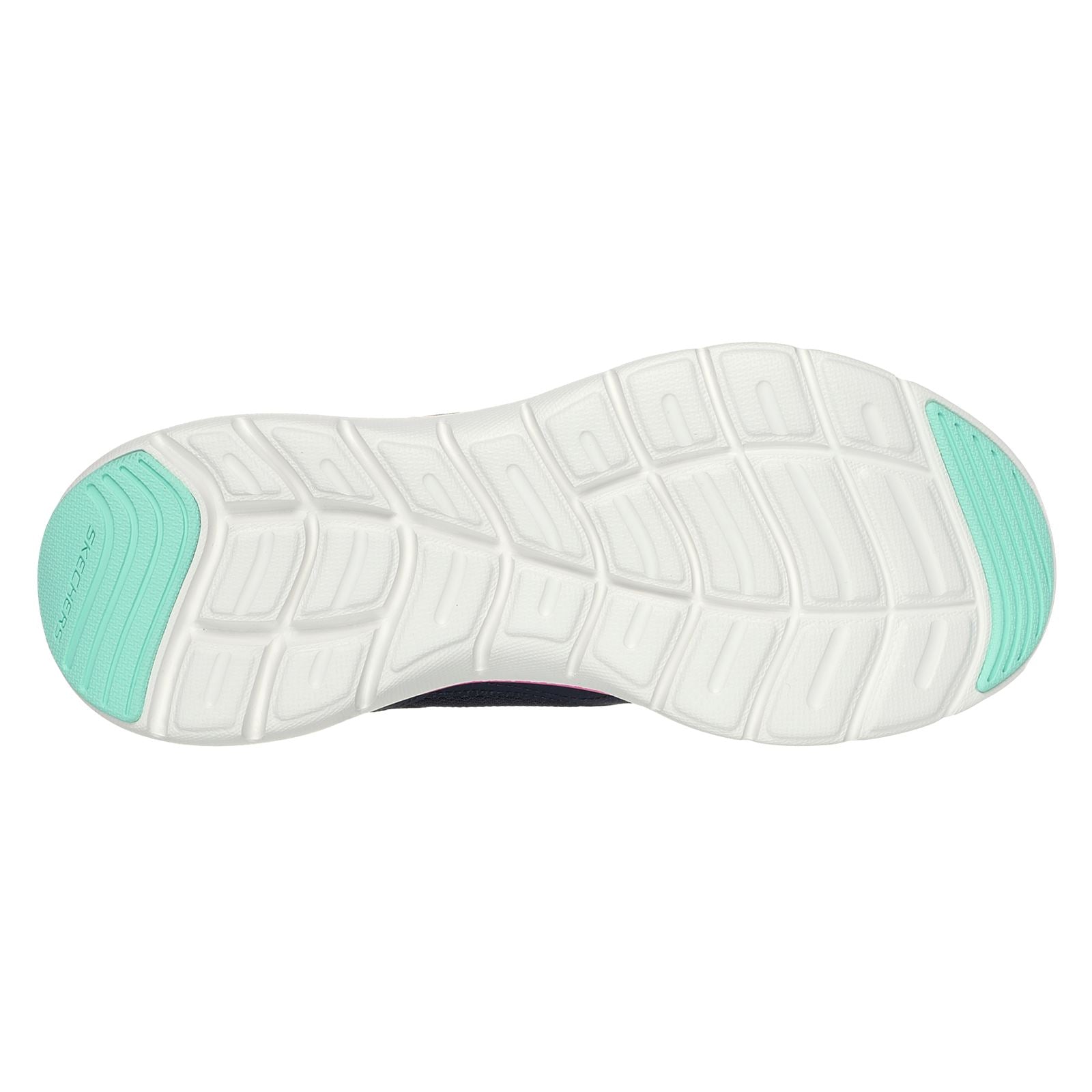 Skechers Flex Appeal 5.0 Fresh Touch Baskets En Cuir Pour Femmes Bleu Marine/Rose Vif