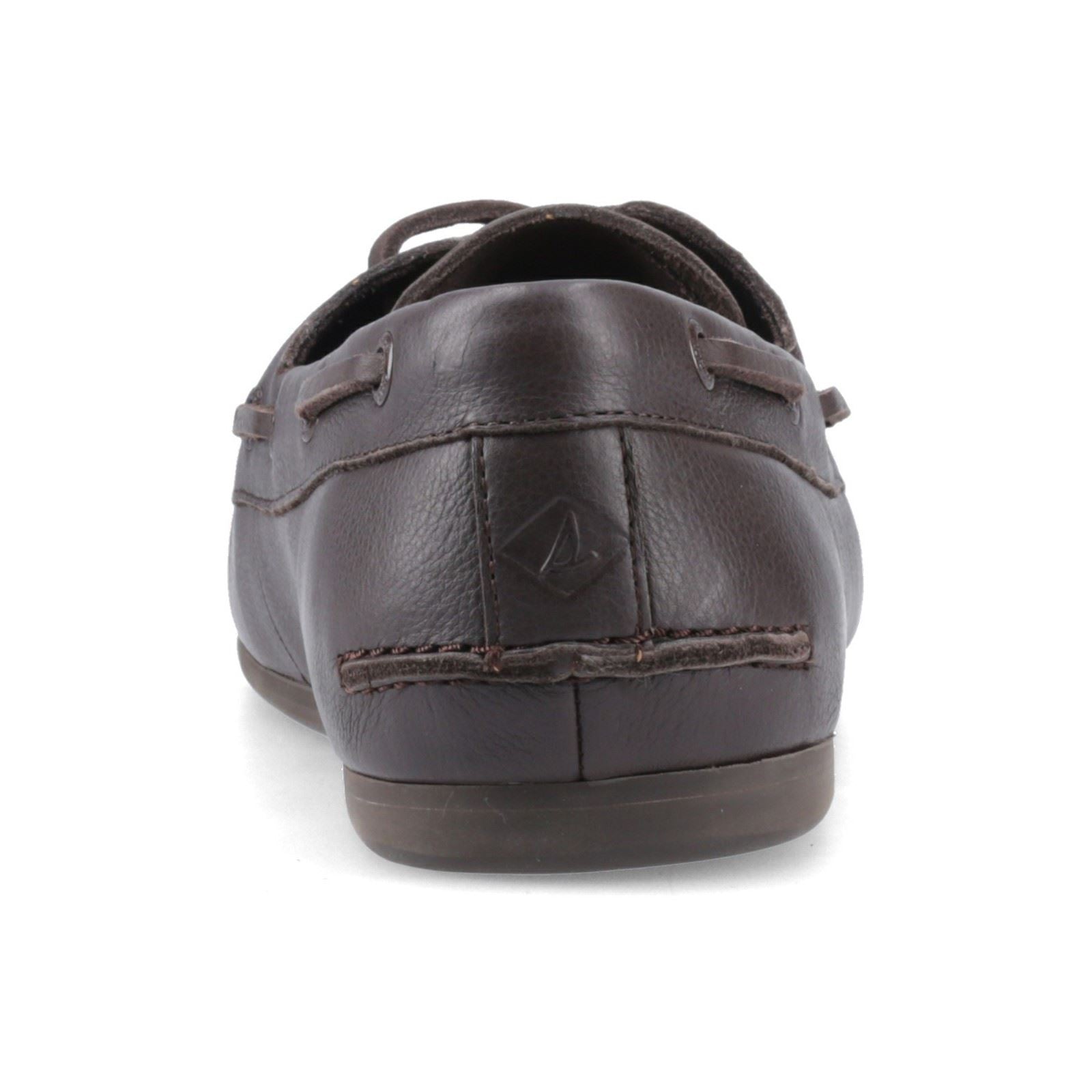 Sperry Slimboat Boat Chaussures De Bateau En Cuir Pour Hommes Marron Foncé