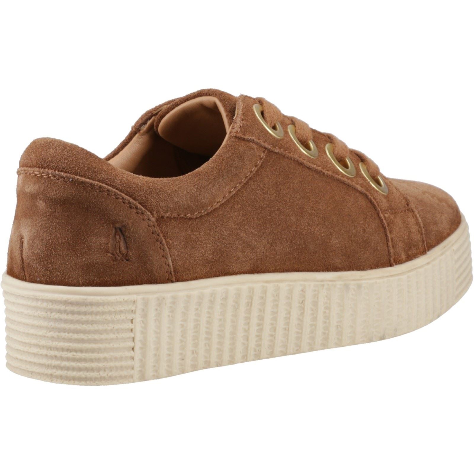 Hush Puppies Tamsin Chaussures De Sport Pour Femmes En Suède Couleur Beige