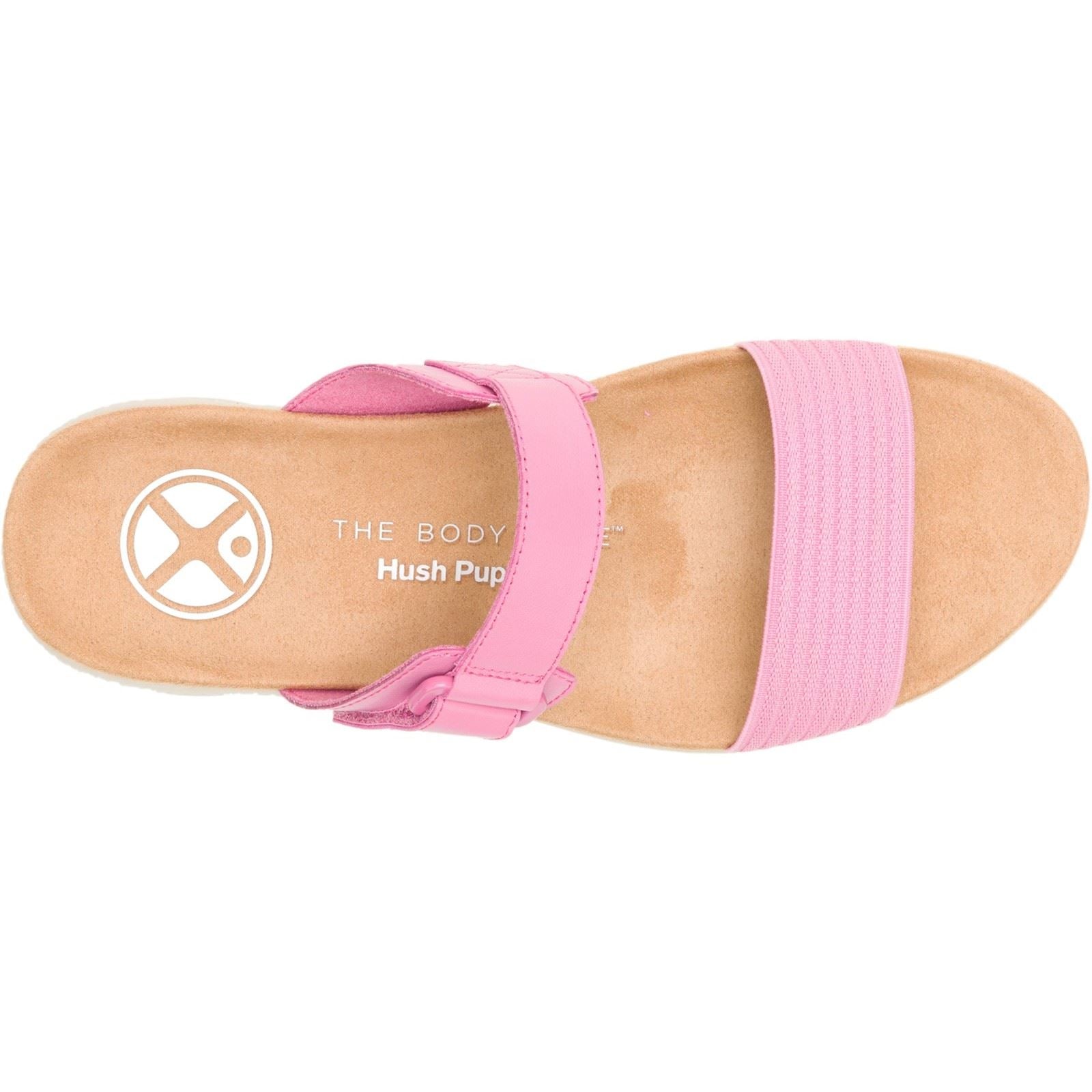 Hush Puppies Breathe Gore Sandales En Cuir Pour Femmes Roses