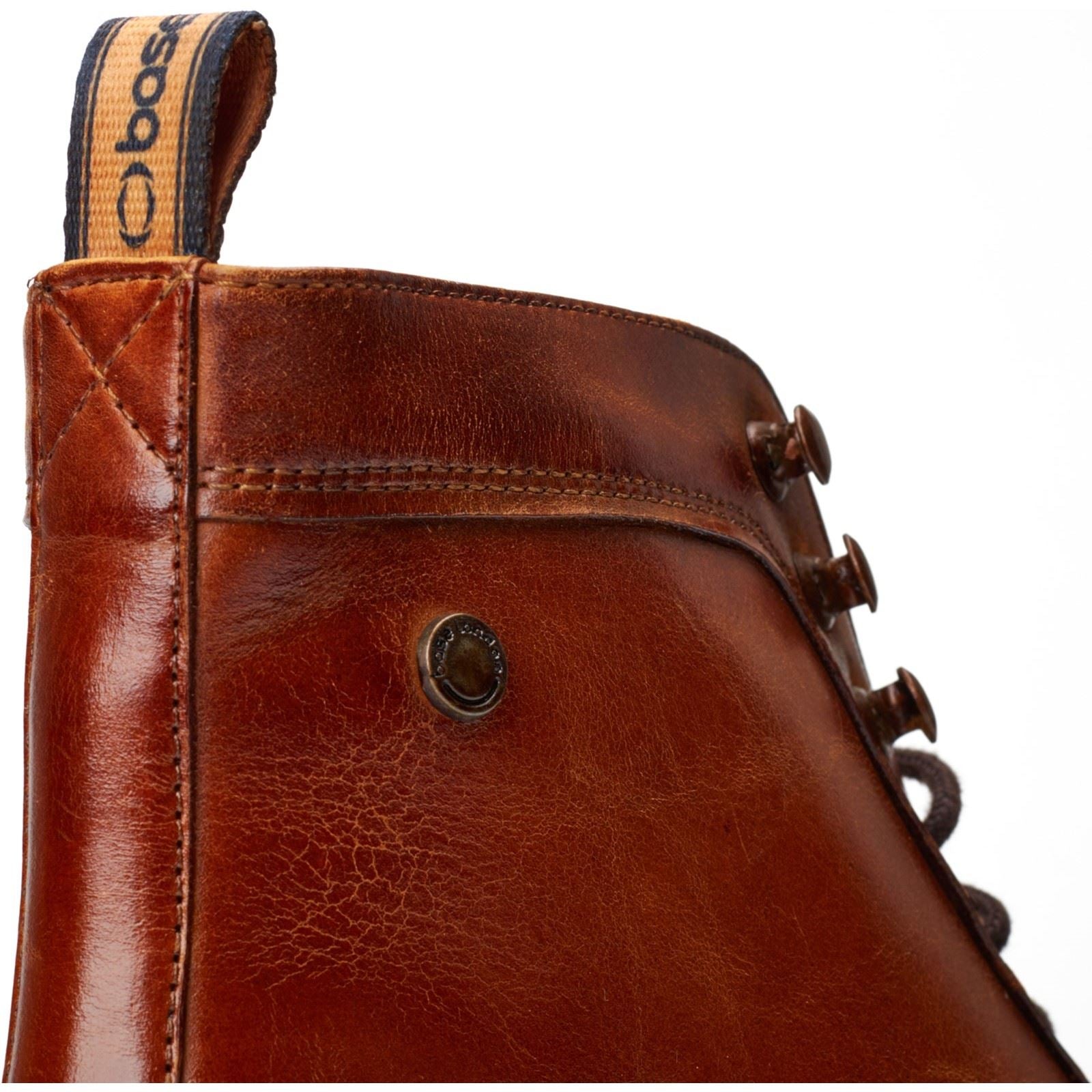 Base London Plymouth Bottes Chelsea En Cuir Pour Hommes En Tan Brûlé