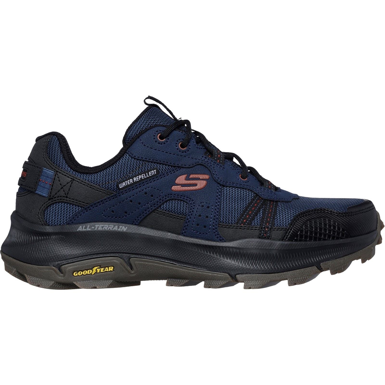 Skechers Equalizer 5.0 Trail Bottes De Randonnée En Cuir Pour Hommes, Bleu Marine/Noir