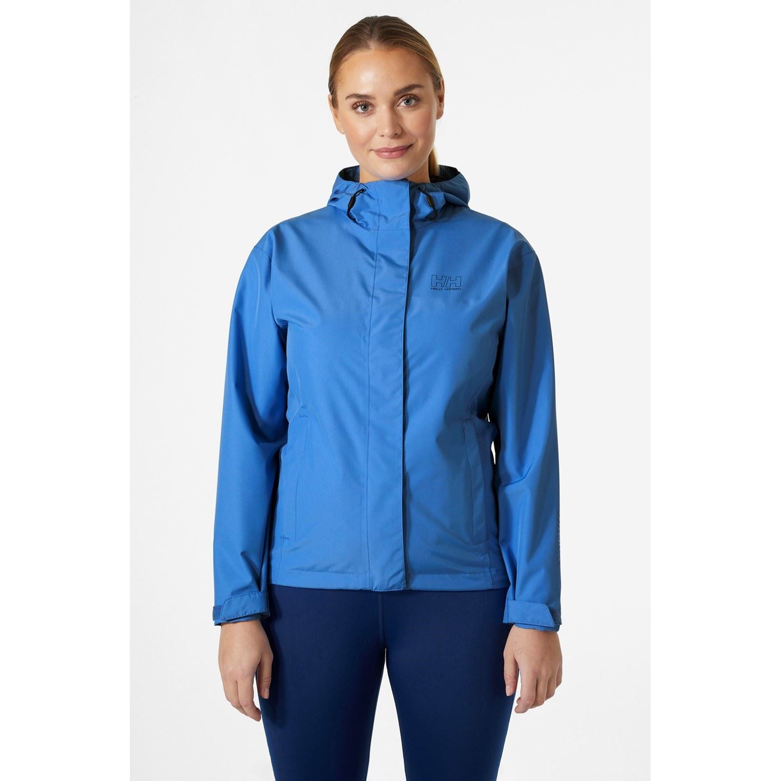 Helly Hansen Sport Seven J Veste De Pluie Bleue Pour Femmes