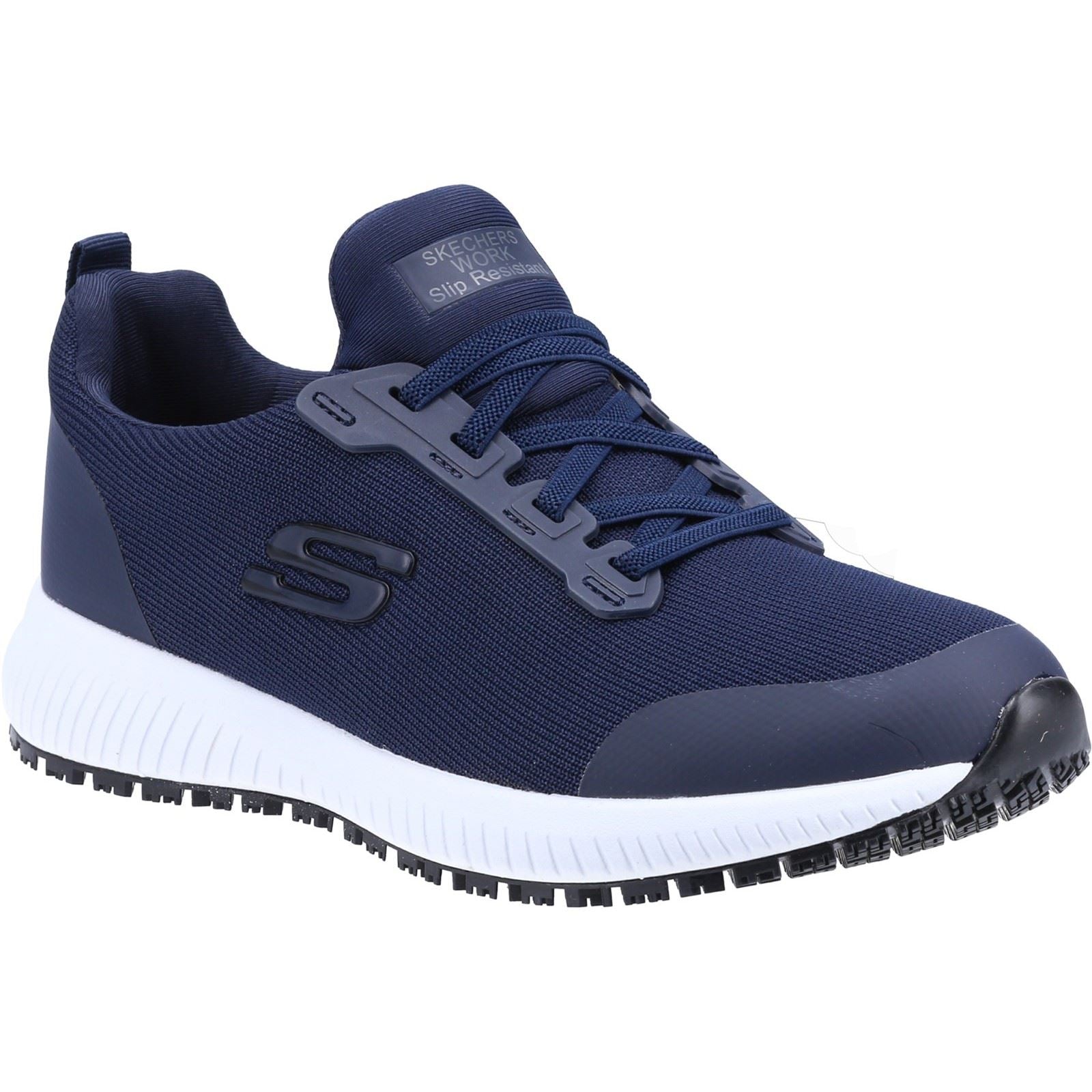 Skechers Workwear Squad SR Baskets De Sécurité Pour Femmes En Textile Bleu Marine