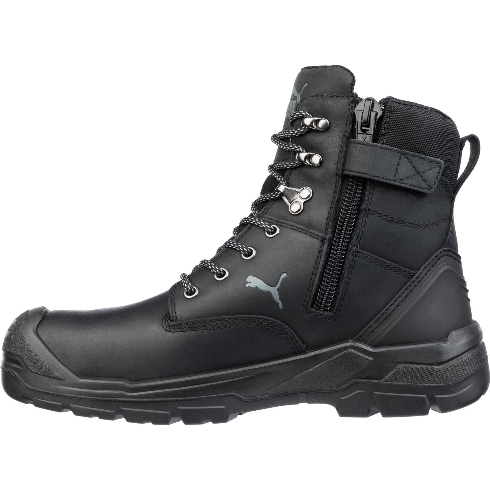 Puma Safety  Bottes De Sécurité En Cuir Noir Conquest 630730