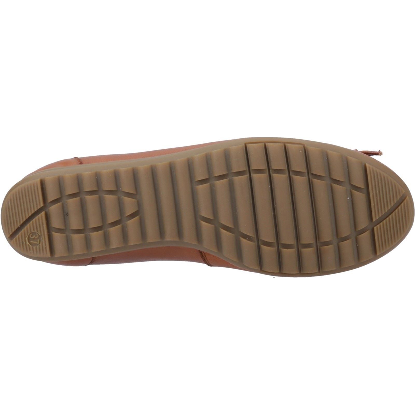 Hush Puppies Lucille Ballons Plats Pour Femmes En Cuir De Couleur Tan