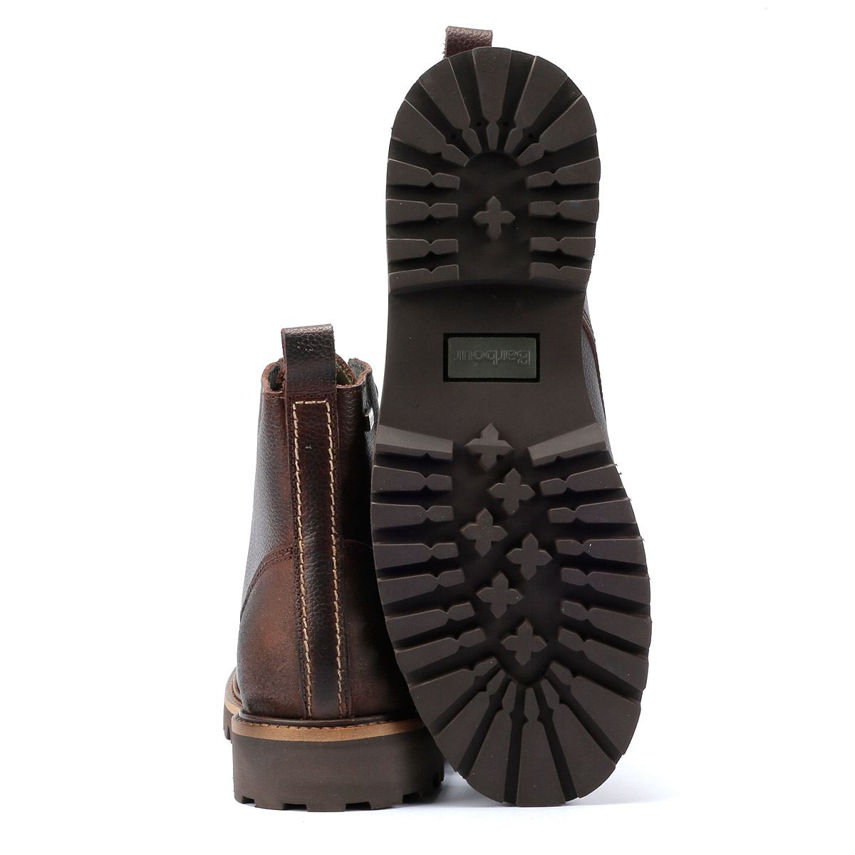 Barbour Foggy Bottes en cuir marron pour hommes