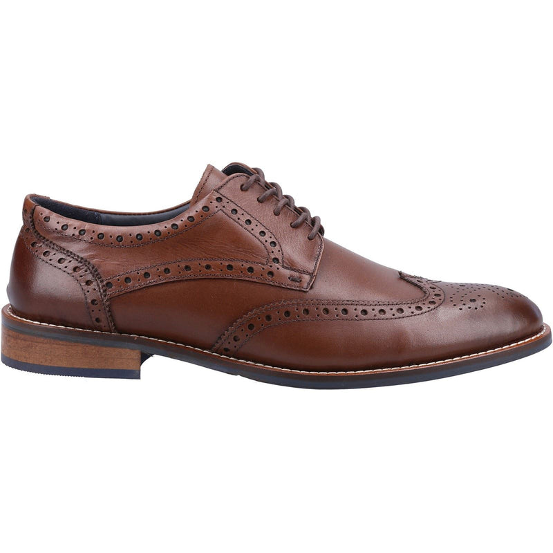 Hush Puppies Dustin Brogue Chaussures De Ville En Cuir Pour Homme De Couleur Chocolat