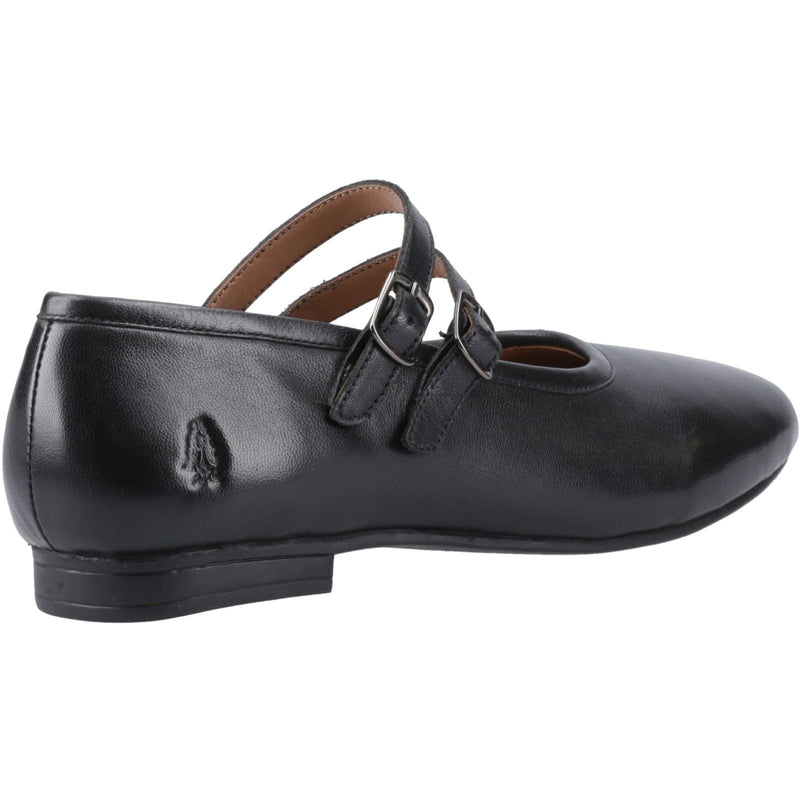 Hush Puppies Nancy Mary Jane Chaussures En Cuir Noir Pour Femme