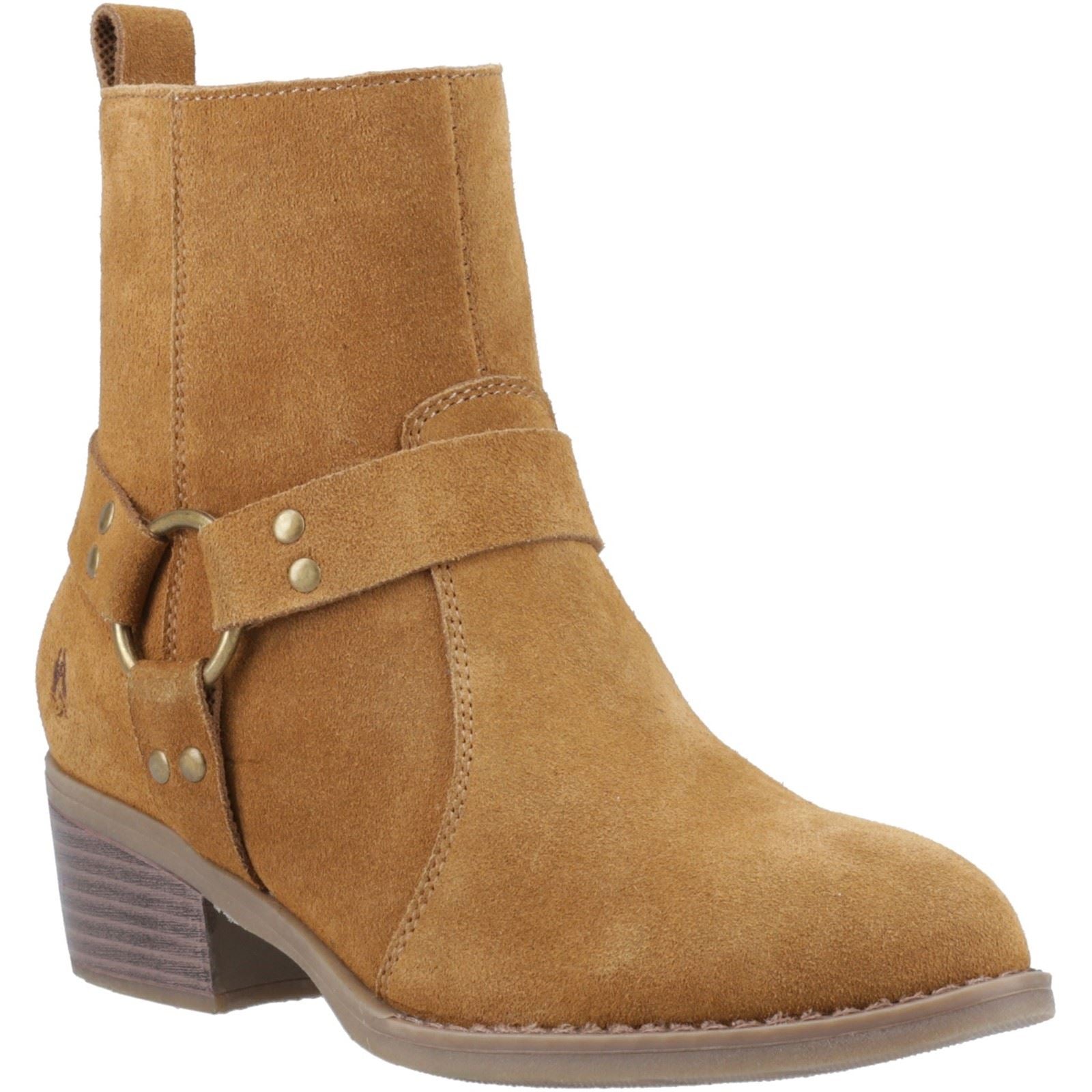 Hush Puppies Iria Femmes Suède Bottines À Talons Beige