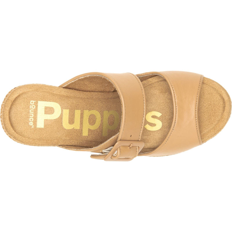 Hush Puppies Poppy Sandales En Cuir Pour Femme Couleur Tan