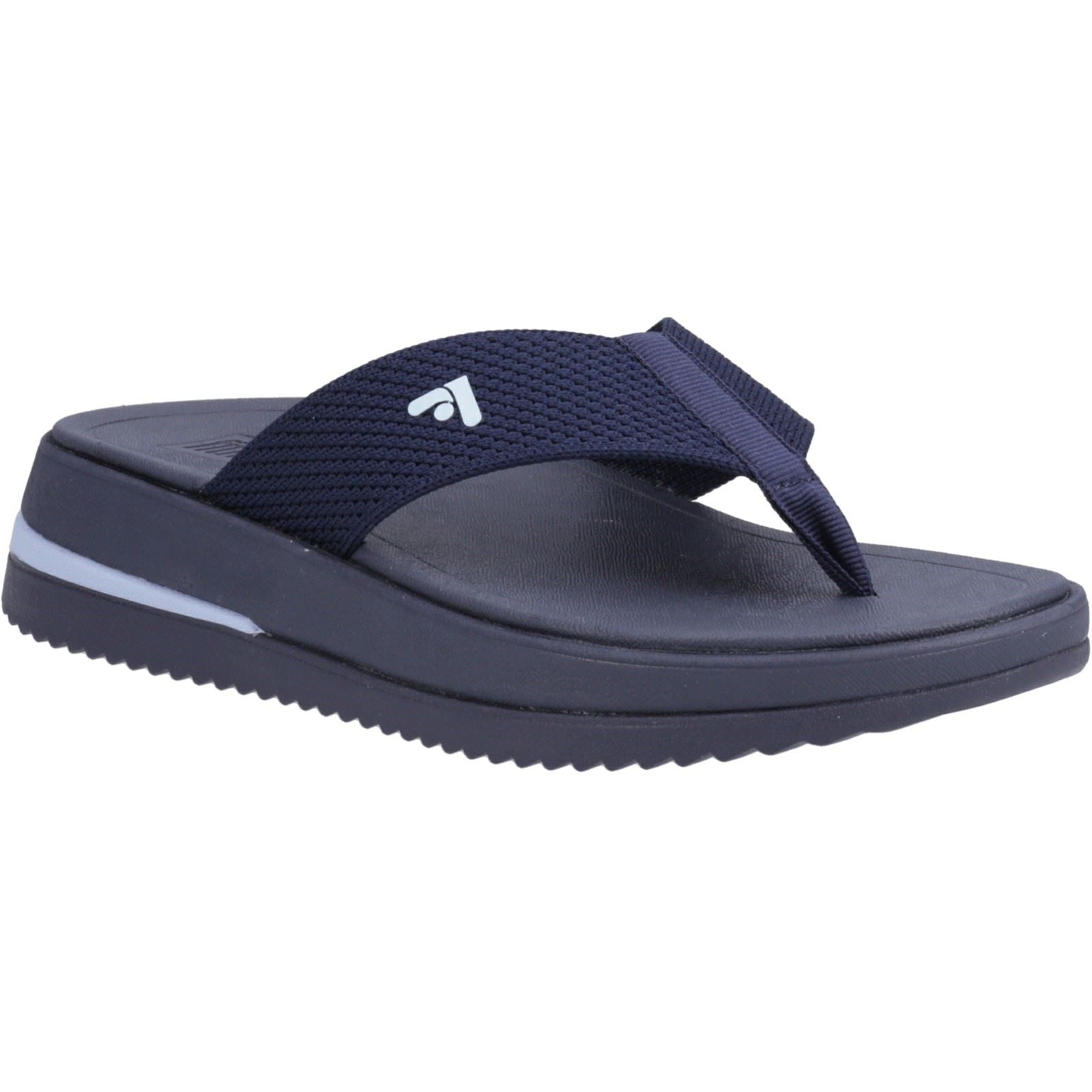 Fitflop Surff Two-tone Sandales Larges En Polyester Pour Femmes Couleur Bleu Marine Nuit