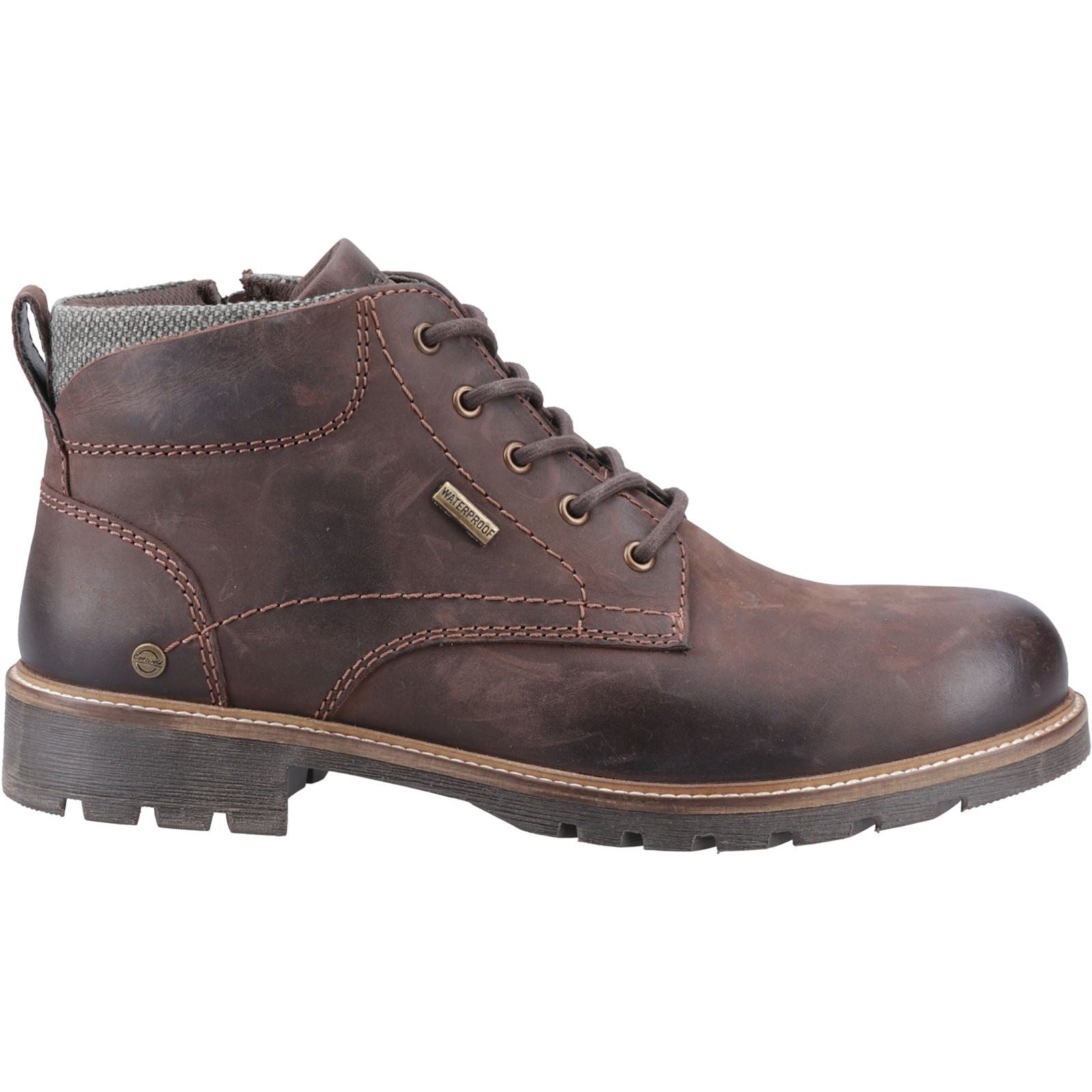 Cotswold Moreton Bottes De Cheville Pour Homme En Cuir Marron