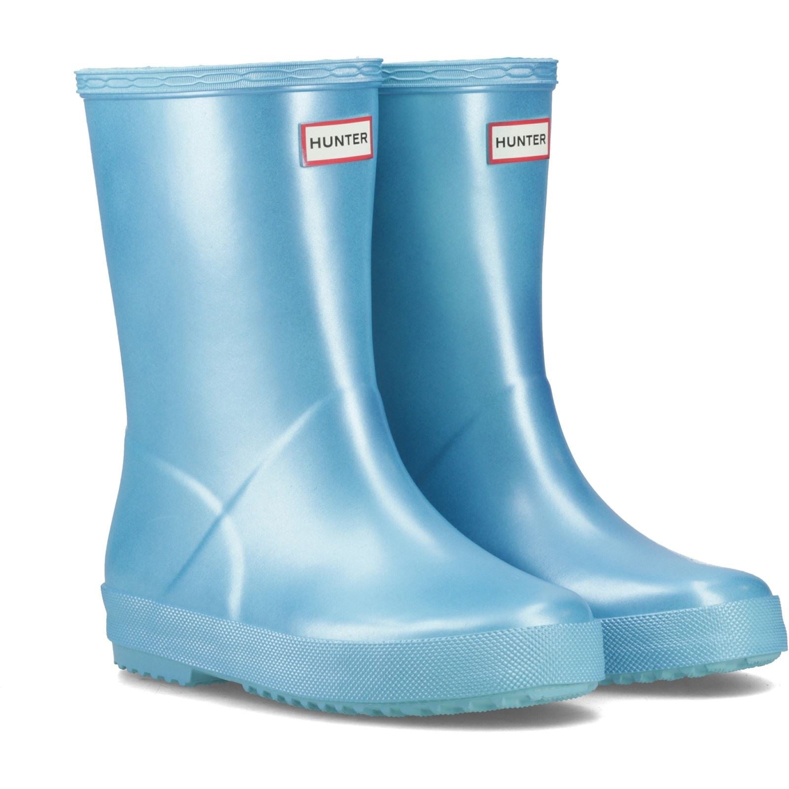 Hunter First Nebula Bottes En Caoutchouc Bleues Pour Piscine