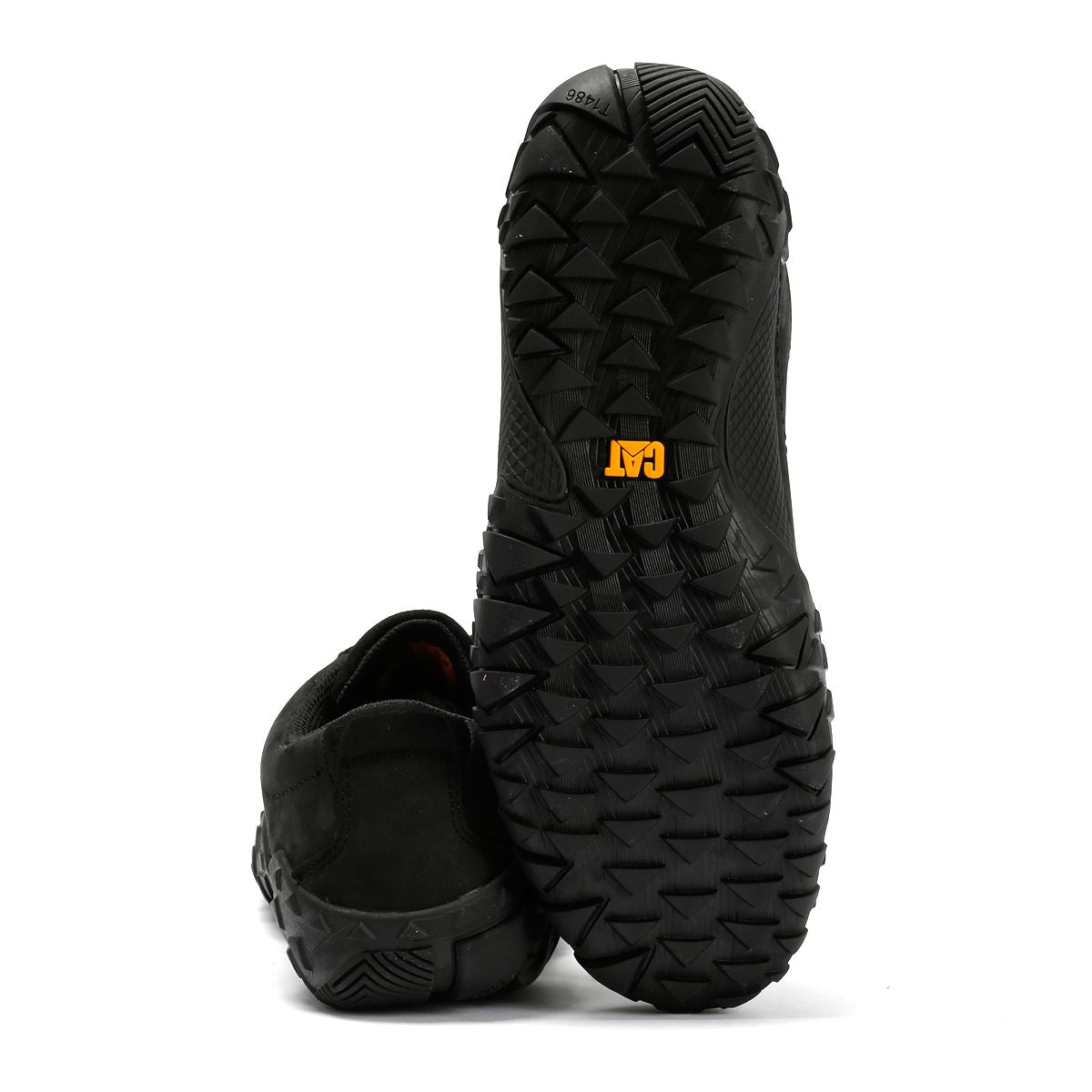 Caterpillar Gridlock Lo Tumbled Chaussures À Lacets Noires En Nubuck Pour Homme