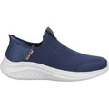 Skechers Ultra Flex 3.0 Smooth Step Baskets En Polyester Pour Homme, Couleur Marine