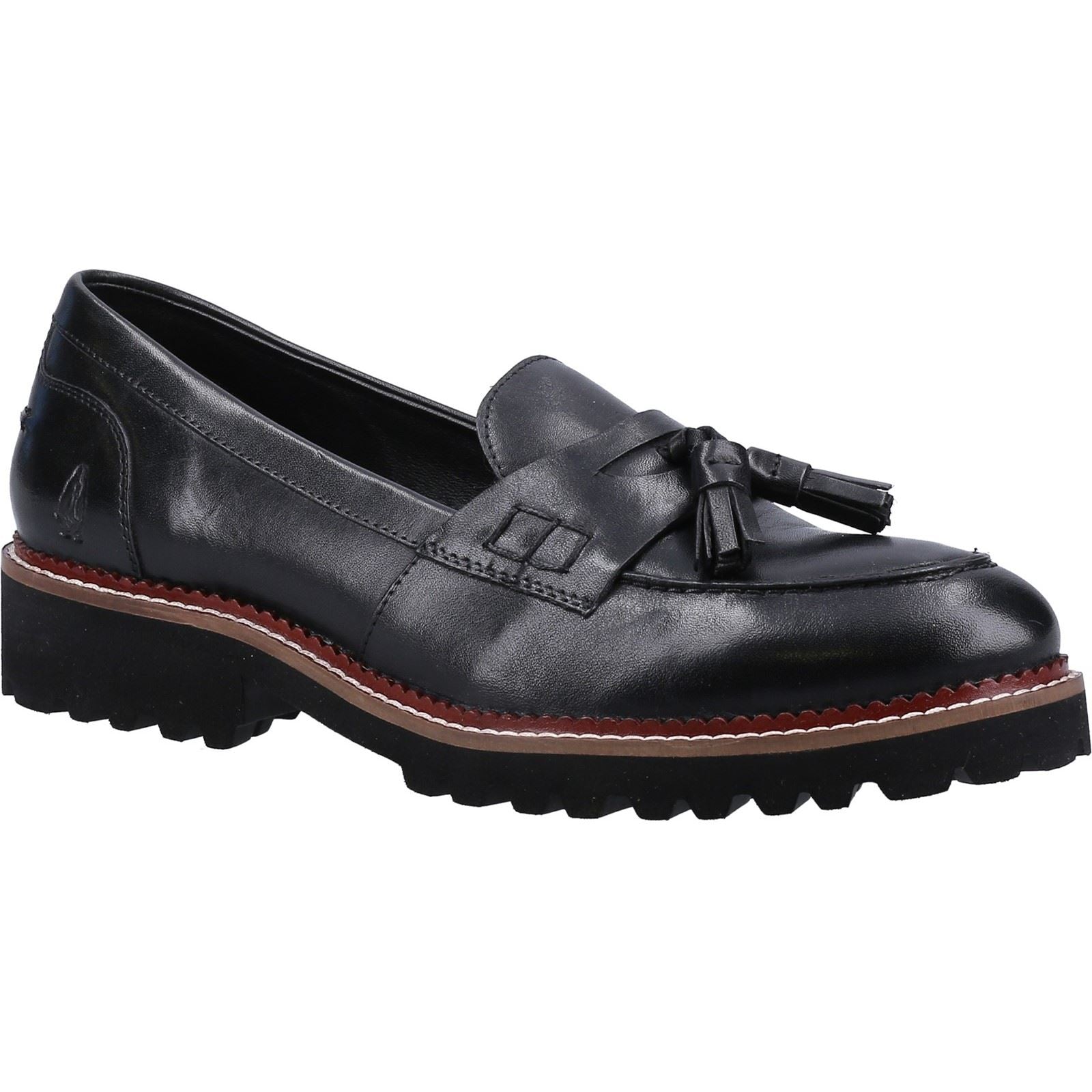 Hush Puppies Ginny Mocassins Noirs Pour Femmes En Cuir