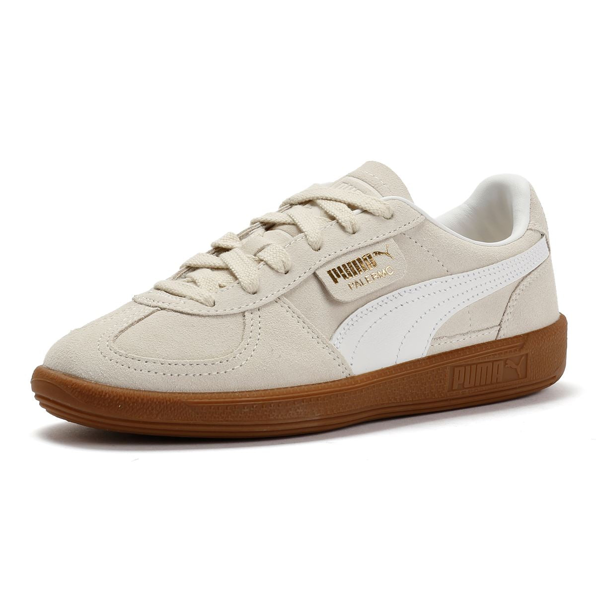 Puma Palermo Baskets Blanches Pour Femmes Suède