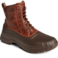 Sperry Duck Float Bottes En Caoutchouc Marron En Cuir
