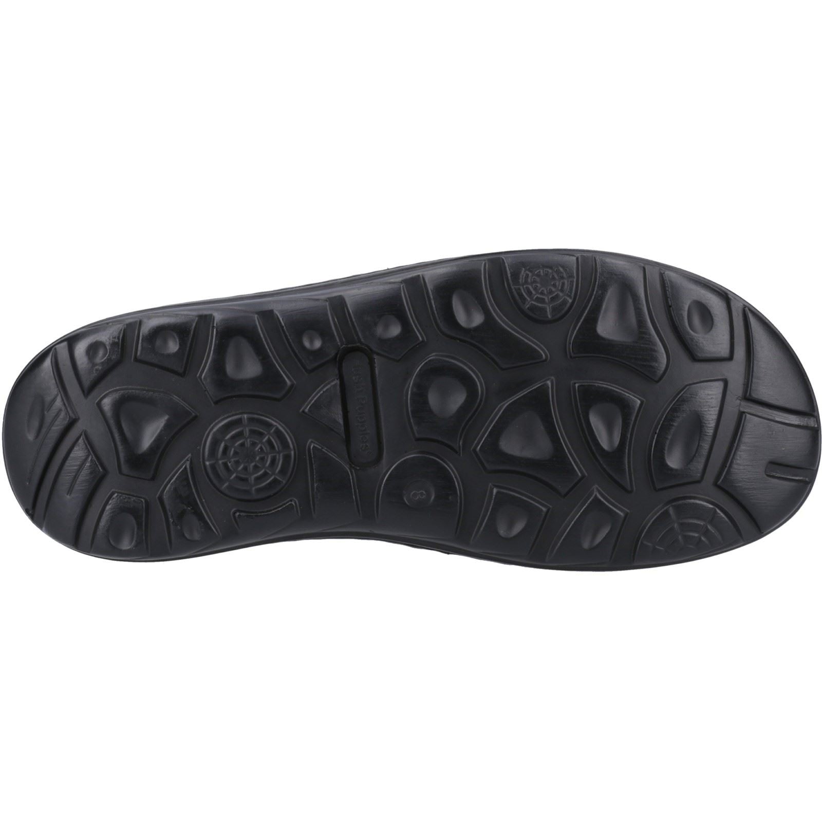 Hush Puppies Archer Sandales Noires Pour Hommes En Cuir