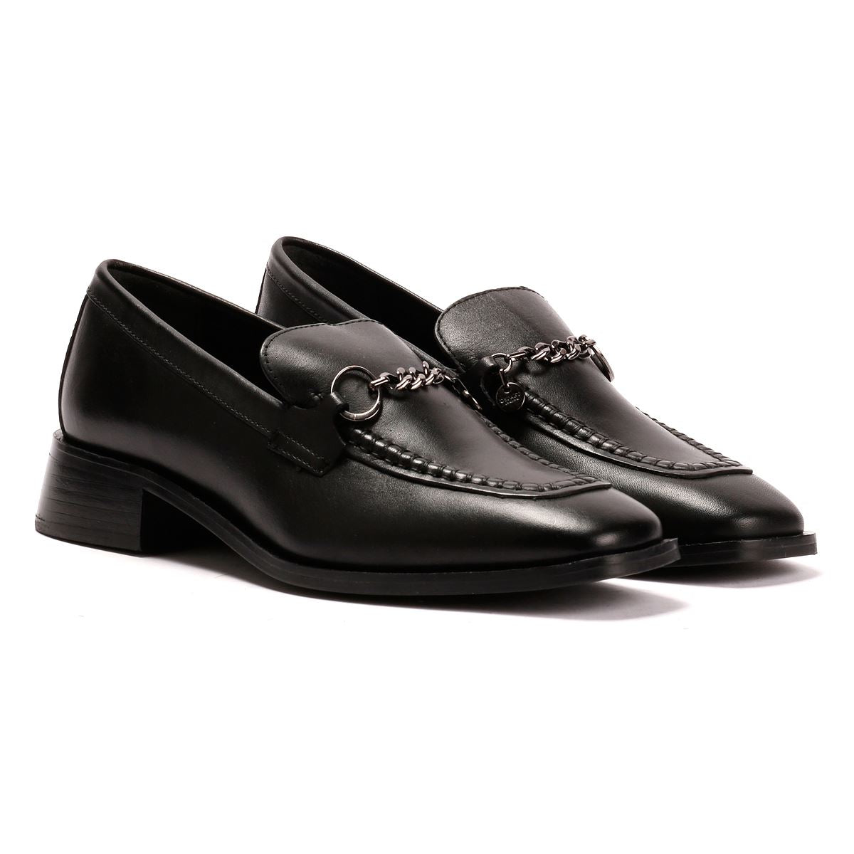 Osprey London The Islington Mocassins En Cuir Pour Femmes Noirs