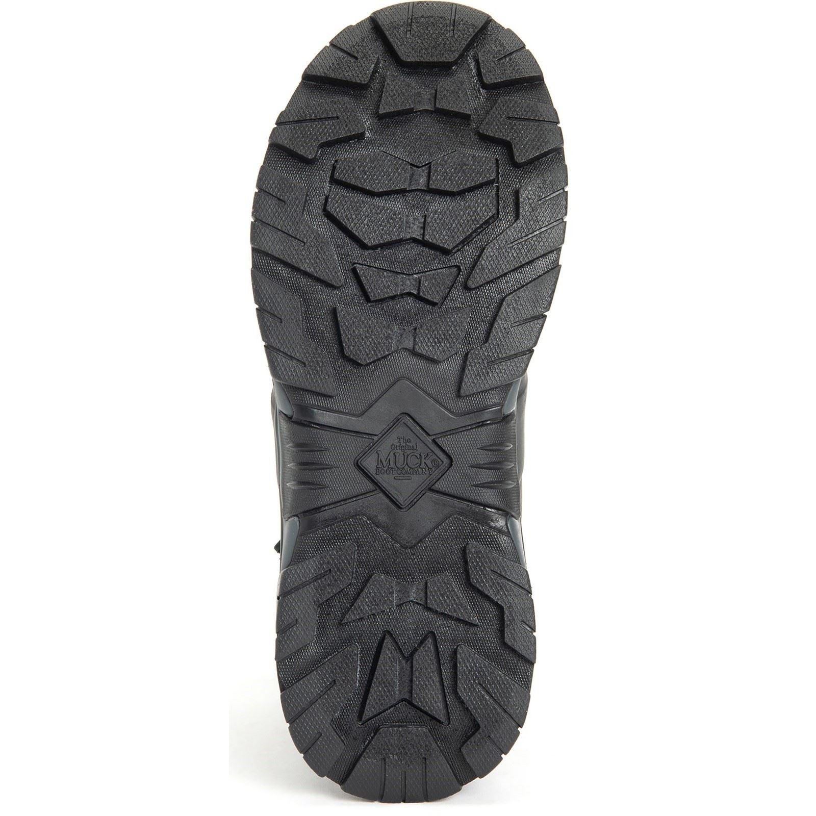 Muck Boots Apex Mid Zip Bottes De Pluie En Caoutchouc Noir/Sombre Shadow En Français.