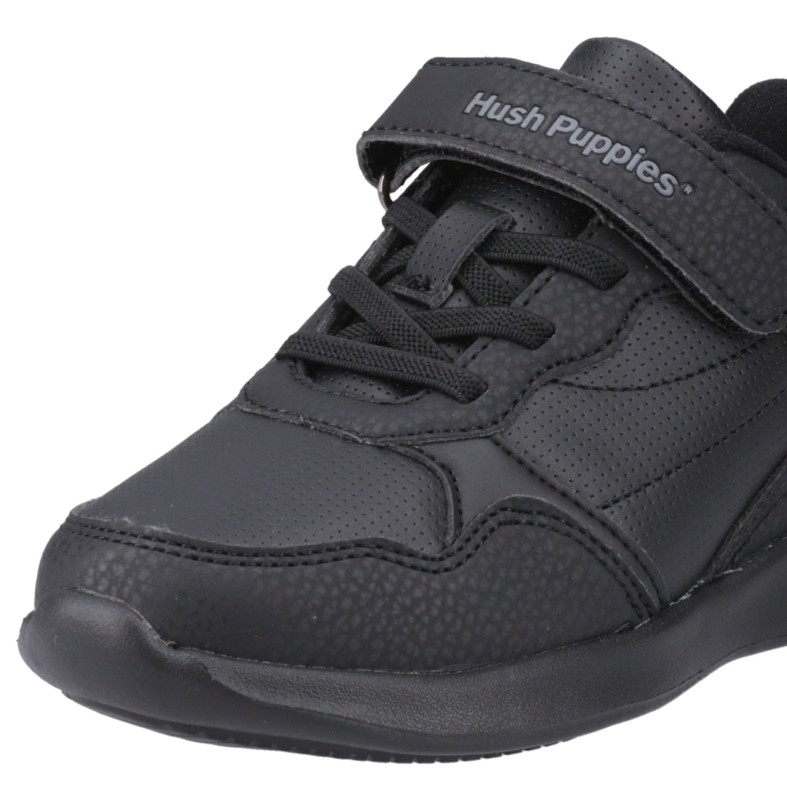 Hush Puppies Marling Bungee Lace Junior Chaussures En Polyuréthane Noires