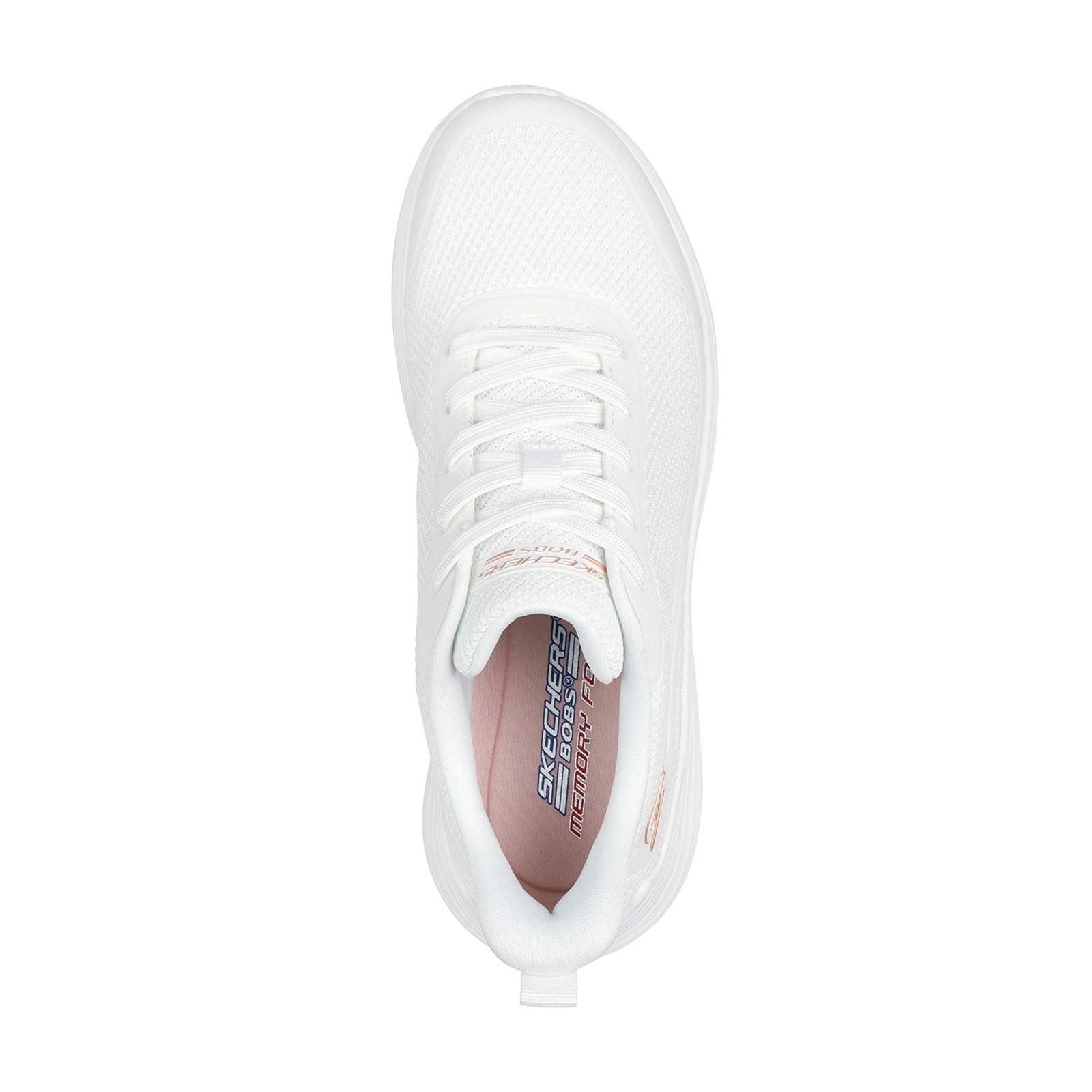 Skechers Bobs Squad Waves Still Wading Sneakers En Toile Blanche Pour Femme