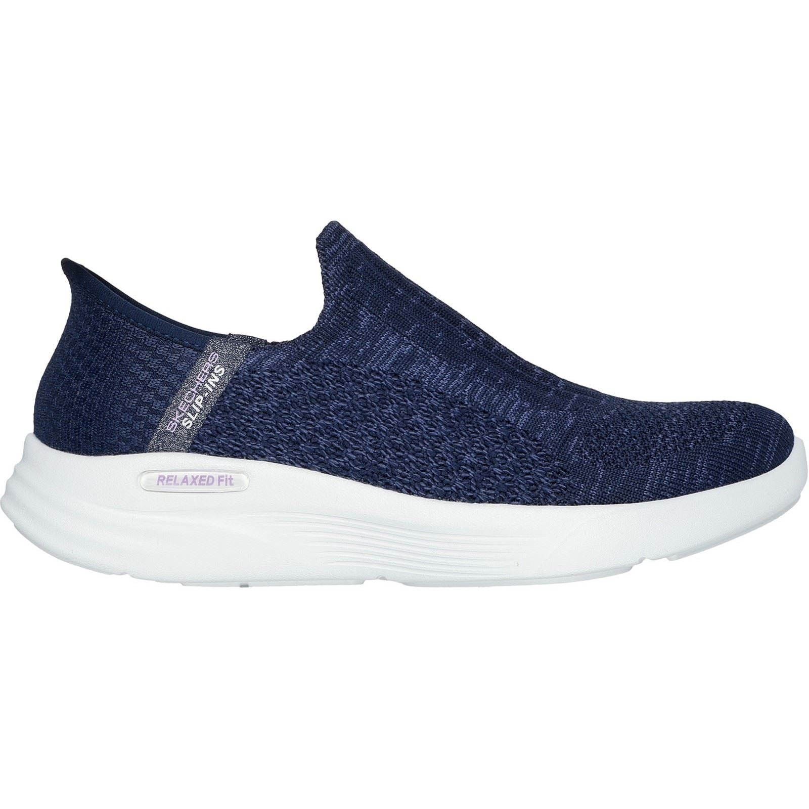 Skechers Relaxed Fit Sport Baskets En Synthétique Pour Femme, Couleur Marine