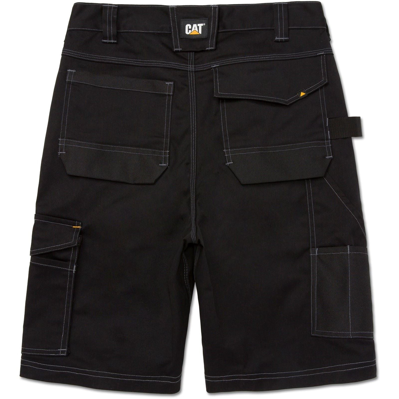 Caterpillar Essential Stretch Holster Shorts De Travail Noirs En Polyester Pour Hommes