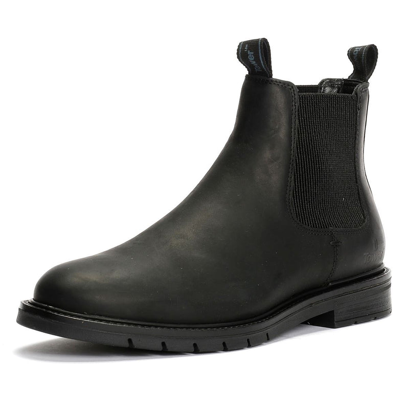 Tower London Harbour Bottes Noires En Cuir Pour Hommes