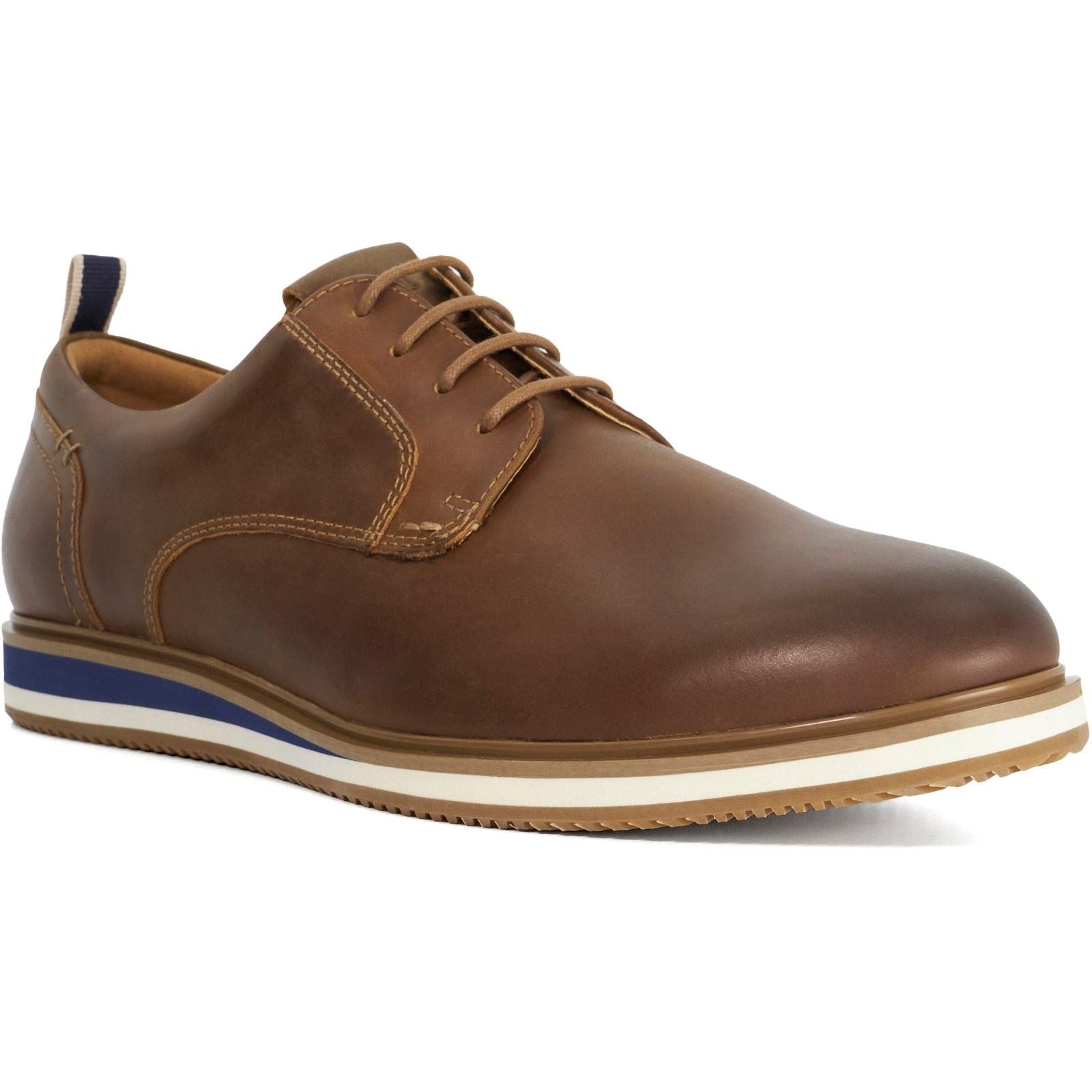 Dune Blaksley Chaussures En Cuir Pour Hommes Brunes À Lacets