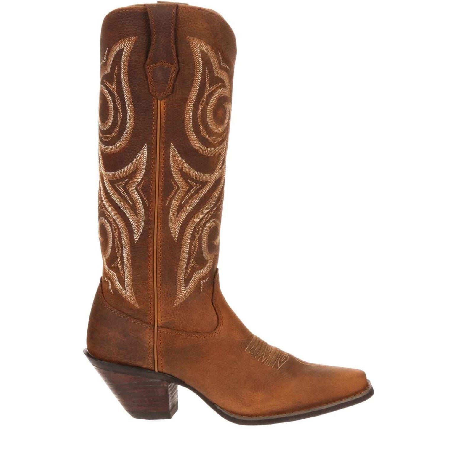Durango Crush Bottes En Cuir Vieilli Cognac Pour Femme