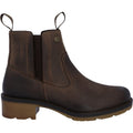 Hunter Iona Bottes Marron En Cuir Pour Femmes