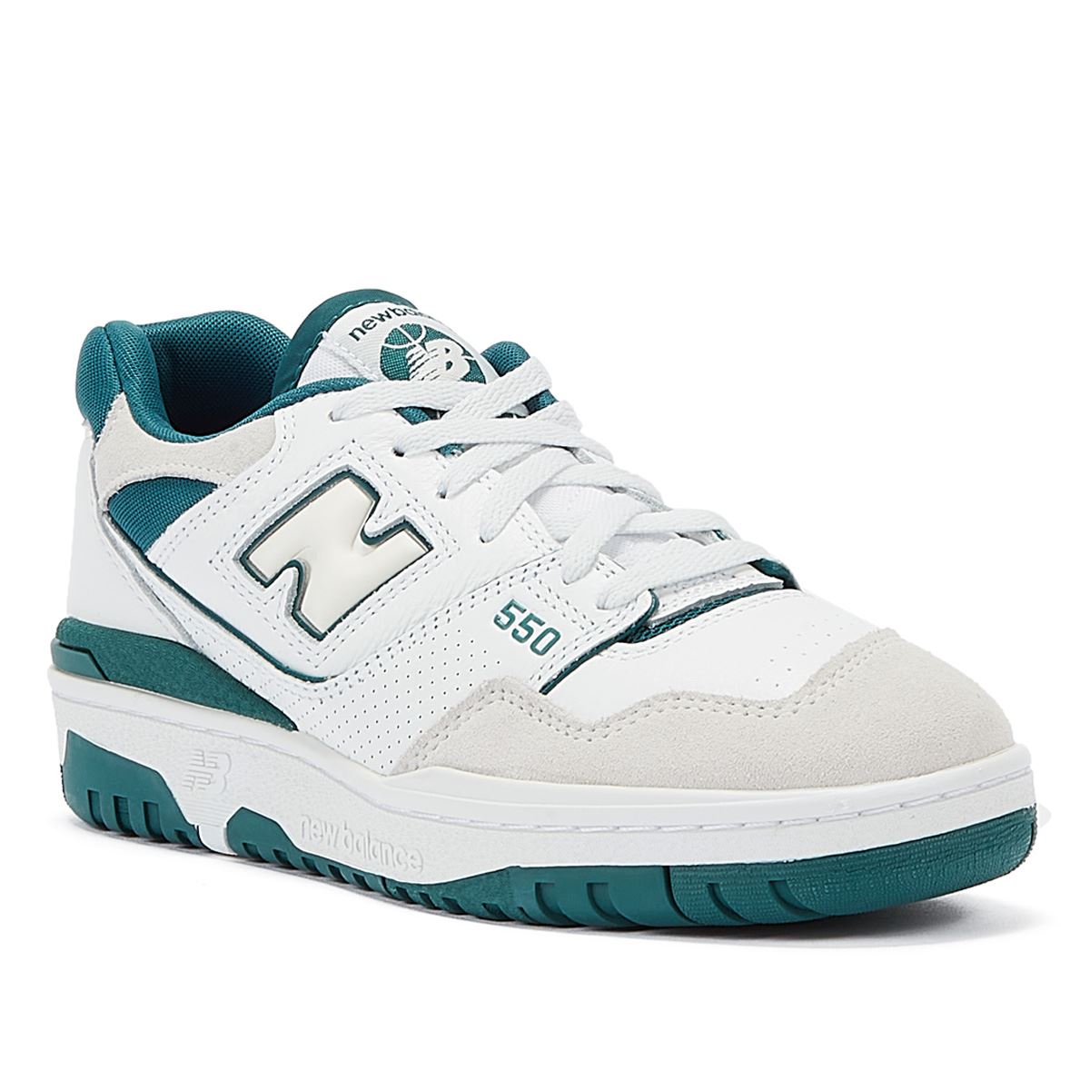 New Balance 550 Baskets Blanches/Vertes