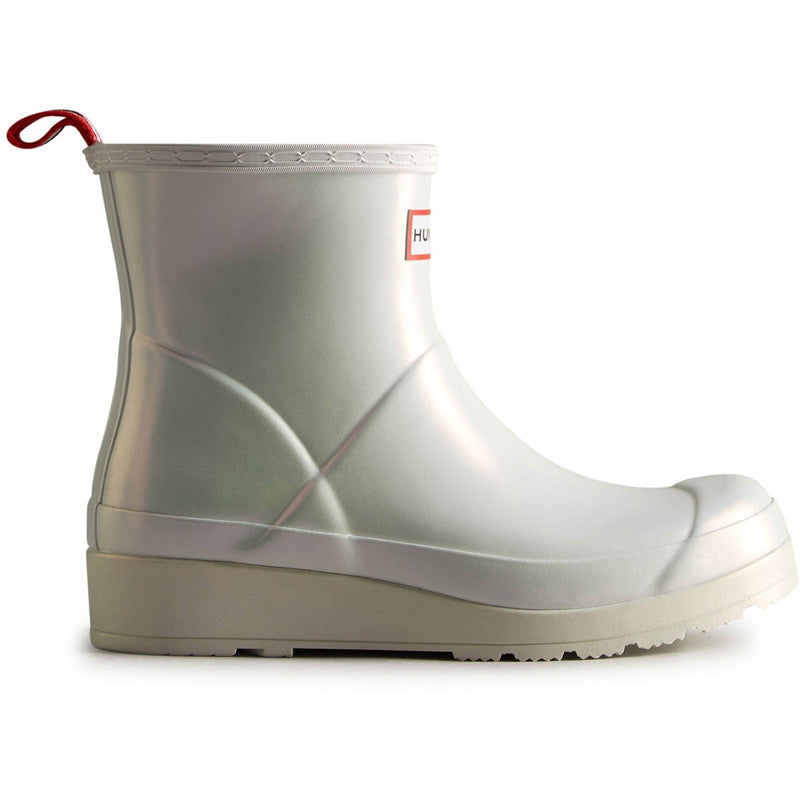 Hunter Nebula Play Bottes En Caoutchouc Argentées Pour Femme